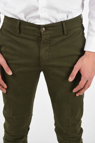 Pantalone Dritto in Cotone Stretch