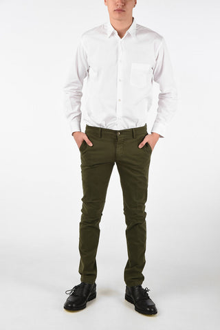 Pantalone Dritto in Cotone Stretch