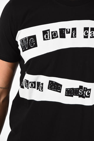 Cotton Printed DON’T CARE T-Shirt