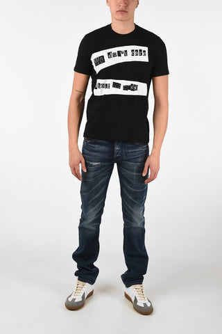Cotton Printed DON’T CARE T-Shirt