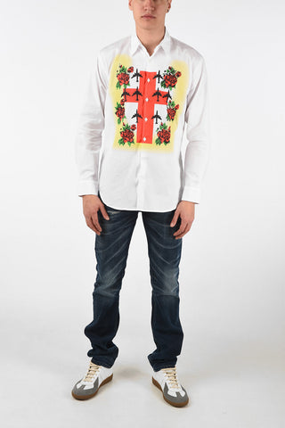 Printed Shirt with Classic Collar