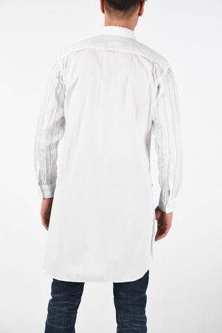 SHIRT Asymmetrical Pencil Striped Shirt