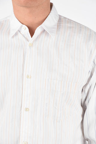 SHIRT Asymmetrical Pencil Striped Shirt