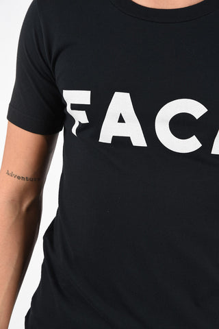 T-Shirt Girocollo in Cotone Con Stampa 