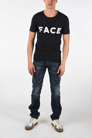 T-Shirt Girocollo in Cotone Con Stampa 