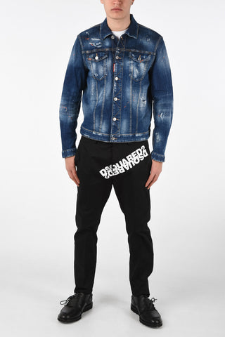 Giubbotto DAN in Denim Effetto Vintage