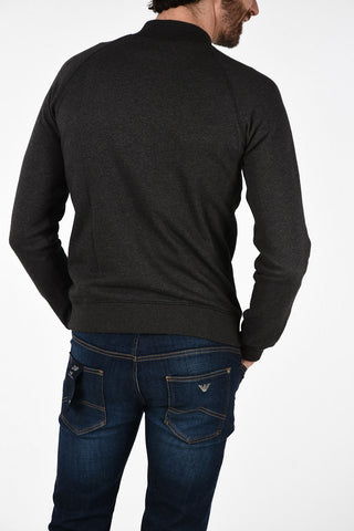 ID Side Pockets CRAV TANH Sweatshirt with Zip Closure