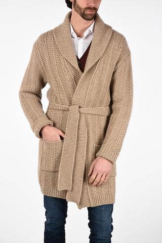 Cashmere Oversize PIUMA Cardigan with Belt