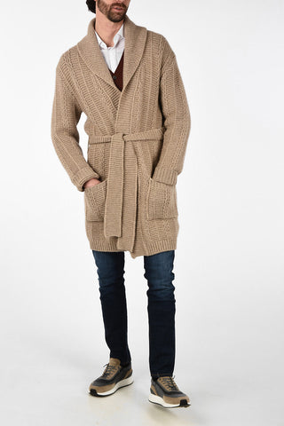 Cashmere Oversize PIUMA Cardigan with Belt