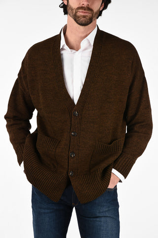 CC COLLECTION v-neck cable knit Cardigan