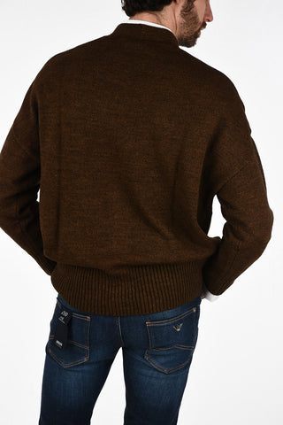 CC COLLECTION v-neck cable knit Cardigan