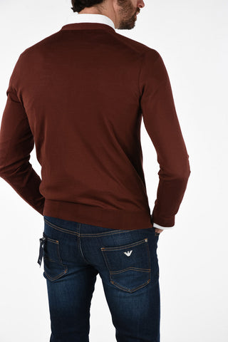 v-neck virgin wool MILLENIUM cardigan