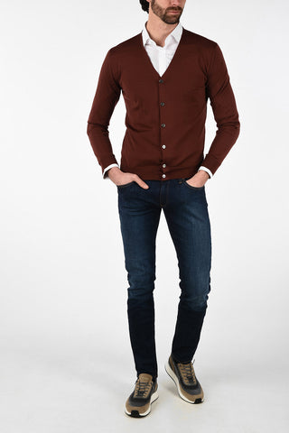 v-neck virgin wool MILLENIUM cardigan