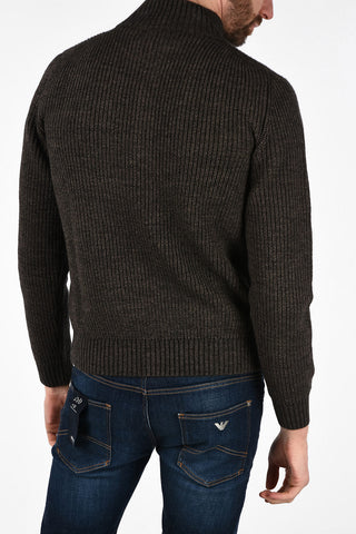 CC COLLECTION cable knit henley sweater