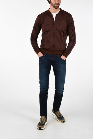 ID Logo Side Band TEC sweatshirt With Zip Closure
