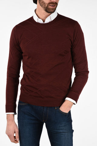 virgin wool crew-neck sweater