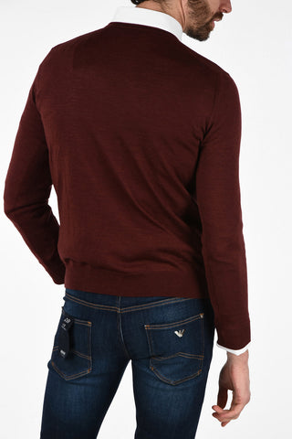 virgin wool crew-neck sweater