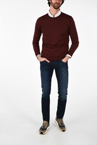 virgin wool crew-neck sweater