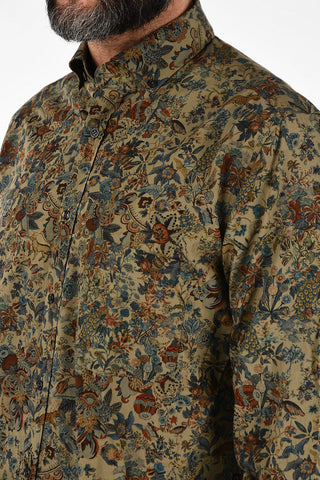 CC COLLECTION floral-print SARTORIALE button-down collar shirt