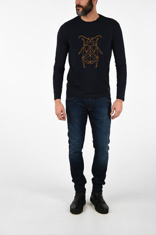 CC COLLECTION printed jersey long sleeve t-shirt