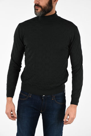 virgin wool turtle-neck sweater