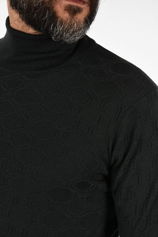 virgin wool turtle-neck sweater