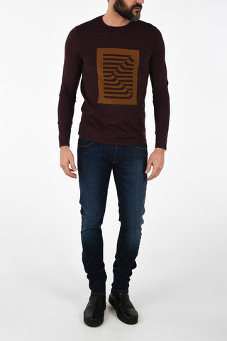 CC COLLECTION Velvet Embroidery T-shirt