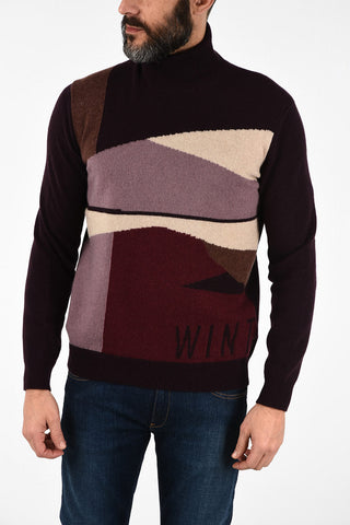 maglia a collo alto in cashmere