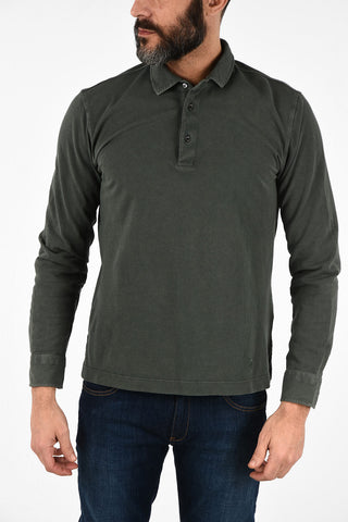 Piquet Long Sleeve 3 Button Polo