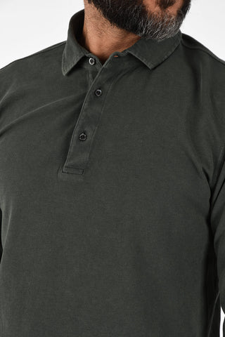 Piquet Long Sleeve 3 Button Polo