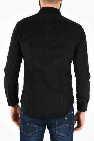 CC COLLECTION corduroy SLIM spread collar shirt