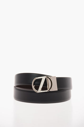 ZZEGNA  Leather Reversible Belt 35mm