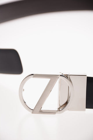 ZZEGNA  Leather Reversible Belt 35mm
