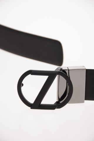 ZZEGNA Leather Reversible Belt 35mm