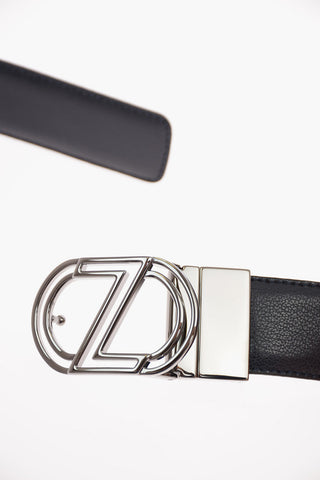 ZZEGNA  Leather Reversible Belt 35mm