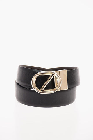 ZZEGNA Leather Reversible Belt 30mm