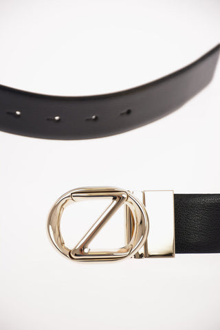 ZZEGNA Leather Reversible Belt 30mm