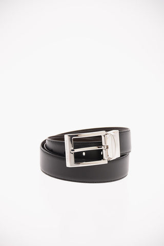 ZZEGNA Leather Reversible Belt 30mm