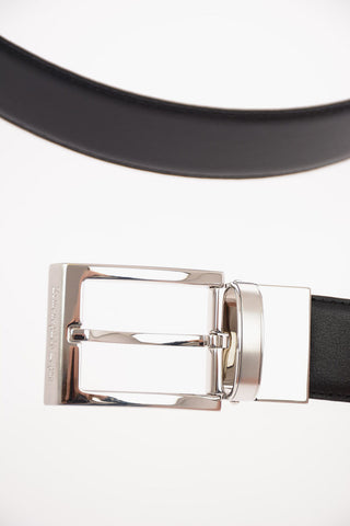 ZZEGNA Leather Reversible Belt 30mm