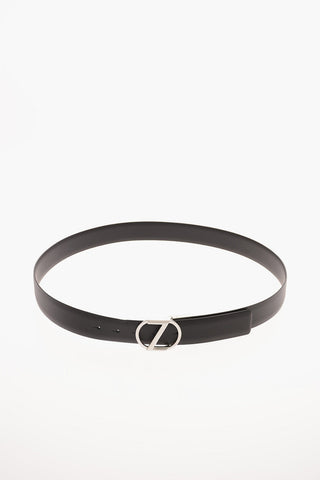 ZZEGNA  Leather Reversible Belt 35mm