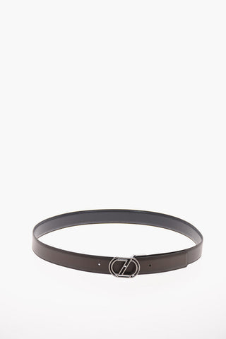 ZZEGNA  Leather Reversible Belt 35mm