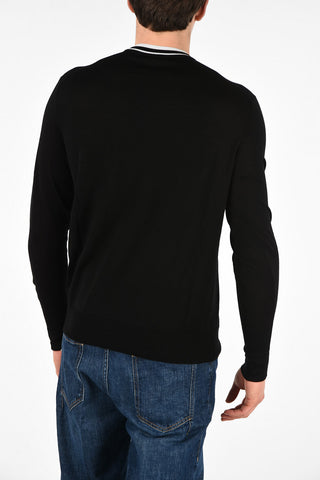 Maglia Slim Fit LOGO PATCH in Cotone e Seta