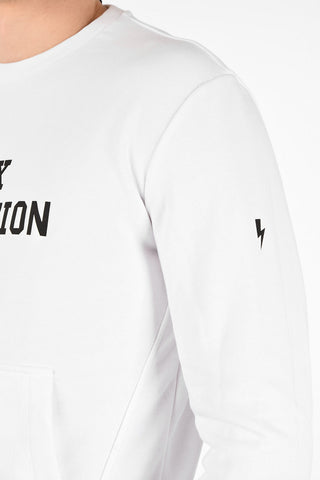 Under Jacket Fit SUPER STAR Sweatshirt with Maxi Patch Pocket