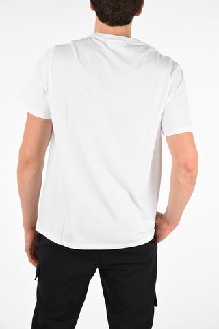 T-Shirt Slim Fit LOGO PATCH in Cotone