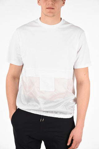 Easy Fit T-Shirt with Mini Patch Pocket and Elastic Waist Band