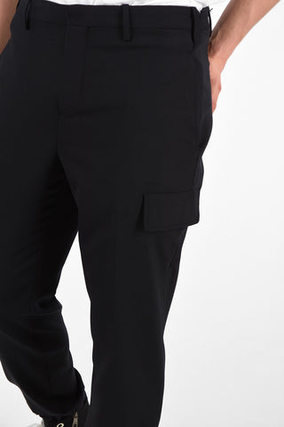 Hidden Closure Slim Fit Utility Pants