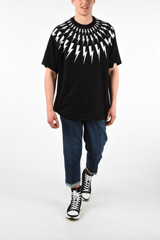 T-Shirt Easy Fit THUNDERBOLT Dropped Shoulder 