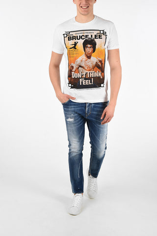Bruce Lee- Print FAT DAN FIT T-shirt
