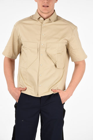 Short Sleeve Boxy Fit Shirt with Maxi Patch Pockets