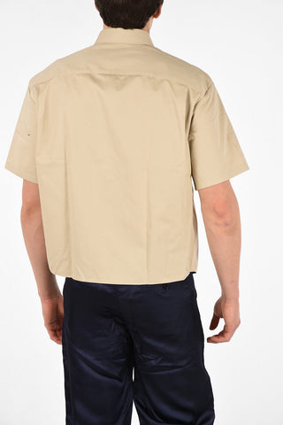 Short Sleeve Boxy Fit Shirt with Maxi Patch Pockets